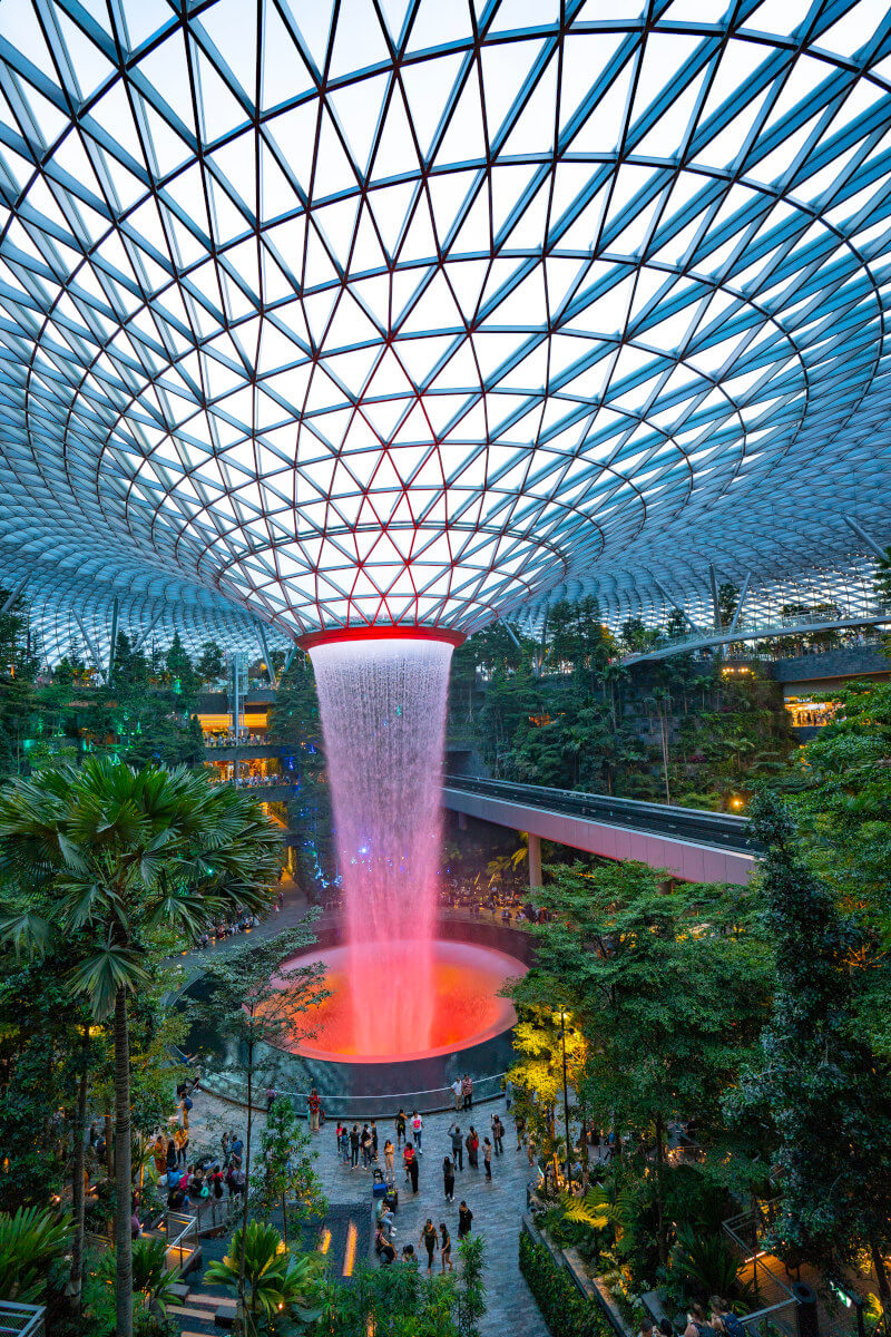 Singapore Changi Airport Fountain