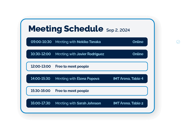 Onsite meeting scheduling