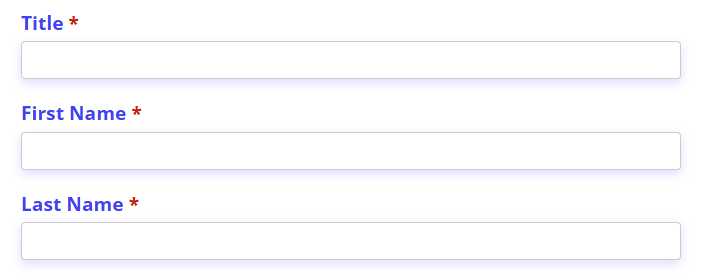 Shadow around inputs