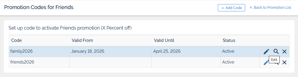 Promo campaign creation