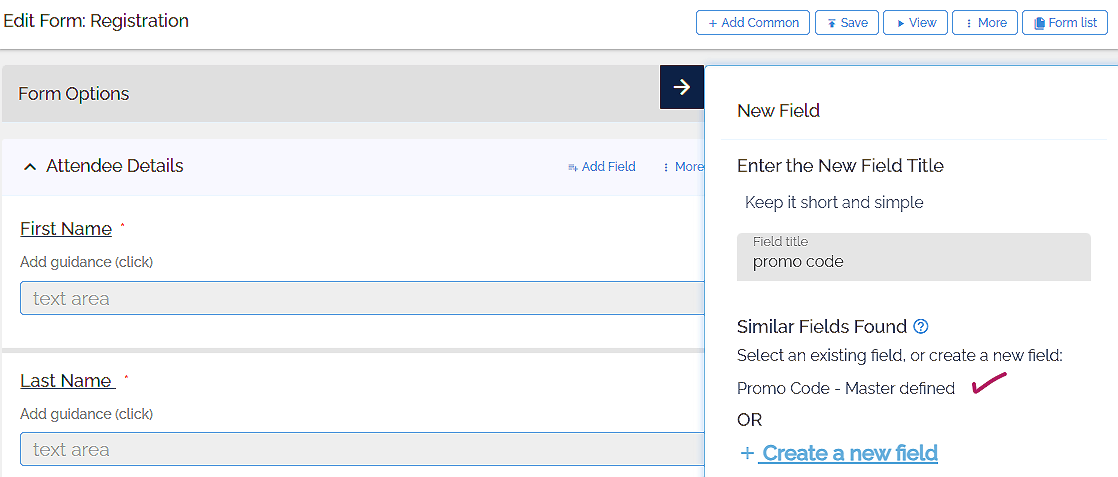Promo campaign creation